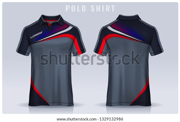 Tshirt Polo Templates Design Uniform Front Stock Vector (Royalty Free ...