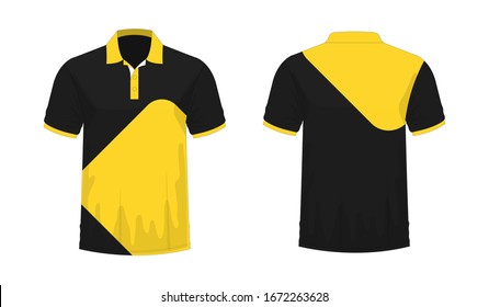 Similar Images, Stock Photos & Vectors of T-shirt Polo yellow and black ...