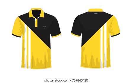 Similar Images, Stock Photos & Vectors of T-shirt Polo Yellow and black ...