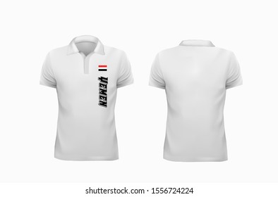 Tshirt Polo Yemen Flag Template Design Stock Vector (Royalty Free ...