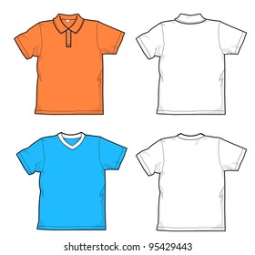 T-shirt and polo-shirt