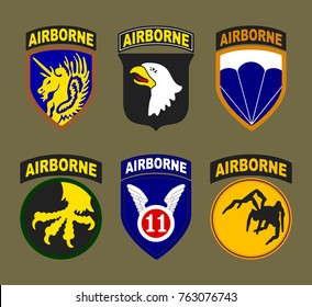 T Shirt Airborne Logo Printed 