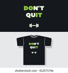 Concepto de diseño de impresión de camisetas con etiqueta No salir