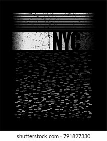 T-shirt print design New York city vintage stamp