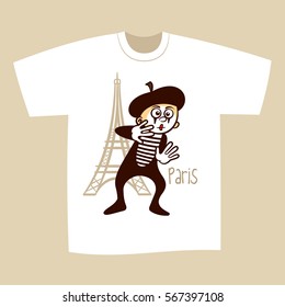 T-shirt Print Design Paris France
