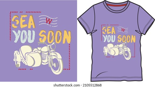 T-shirt print design. Vintage stamp and t shirt mockup. Printing and badge applique label t-shirts, jeans, casual wear. Vector illustration.
