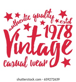 T-shirt print design. Vintage tshirt stamp. Printing and badge applique label t-shirts, jeans, casual wear. Vector illustration.