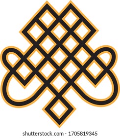 T-shirt print with elements of German ornament 