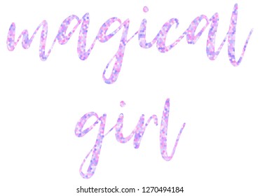 T-shirt print. Girl power quote or poster. Motivational, inspirational phrase. Vector calligraphy phrase girl power. Vector banner calligraphy. Feminism quote, woman motivational slogan