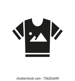 T-shirt with print icon