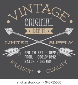 T-shirt Printing design, typography graphics, London Rock festival vector illustration with  grunge flag and hand drawn sketch guitar Badge Applique Label