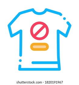 t-shirt protest icon vector. t-shirt protest sign. color symbol illustration