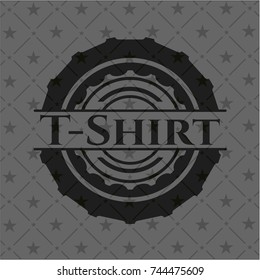 T-Shirt realistic black emblem
