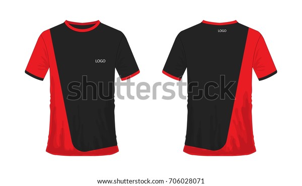 camisetas rojas y negras