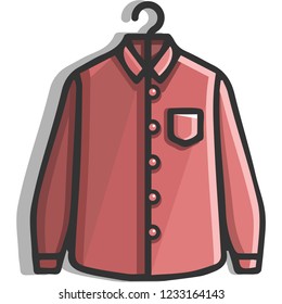 T-shirt red cloth