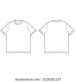 Tshirt Regular Fit Design Line Art
