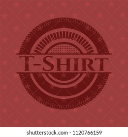T-Shirt retro red emblem