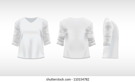 T-shirt With Rolled Up Sleeves