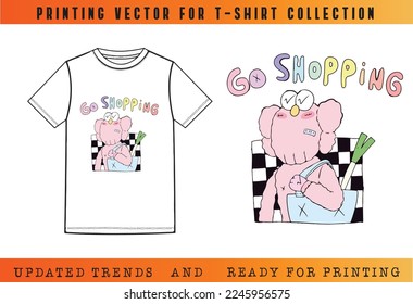 Impresión de camisetas S23, Diseño de impresión vectorial de camisetas, Ilustración vectorial para maquillaje de tee, vector listo para la impresión de tee, impresión actualizada para Tee, nuevo vector de impresión para camisetas