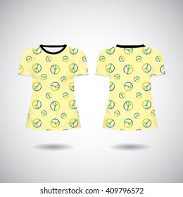 T-shirt seamless peace Design