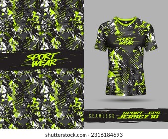 La plantilla de la camiseta está perfectamente diseñada para el diseño de fondo abstracto para el equipo de camisetas extremas, las carreras, el ciclismo, las leggings, el fútbol, el juego y el transporte deportivo.