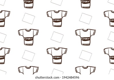 T-shirt seamless texture for print.