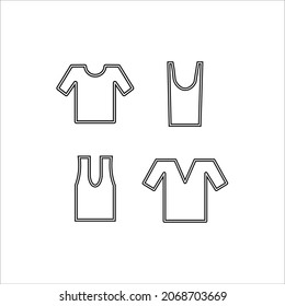t-shirt set icon vector illustration symbol