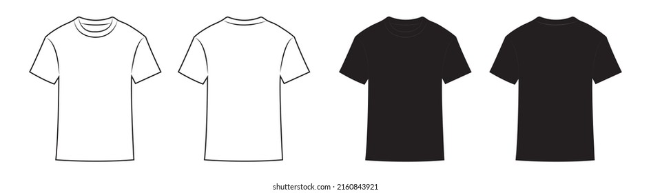 T-Shirt Set Icon, Vector illustration