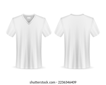 T-shirt set on a white background. Vector illustration.