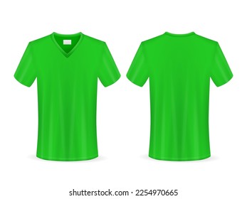T-shirt set on a white background. Vector illustration.