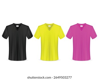 T-Shirt auf weißem Hintergrund. Vektorgrafik.