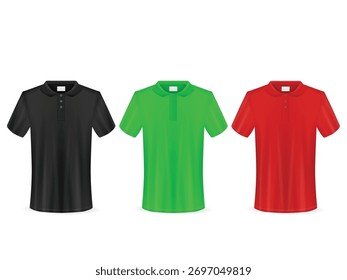 Camiseta sobre fondo blanco. Ilustración vectorial.