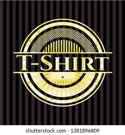 T-Shirt shiny badge. Vector Illustration. Detailed.
