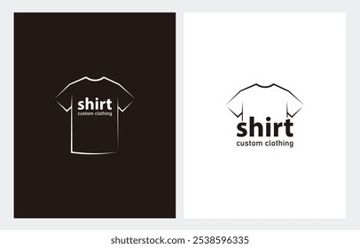 Tshirt shirt clothes logo design vector illustration