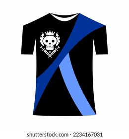 a t-shirt or shirt design with a skull head in it