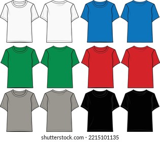 T-shirt, short sleeve, round neck, for boys, 11-16 years old.