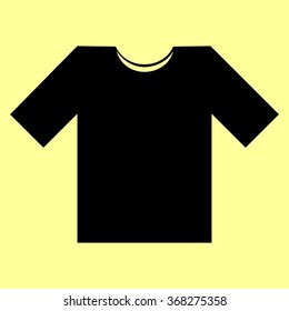 T-shirt sign. Flat style icon vector illustration.