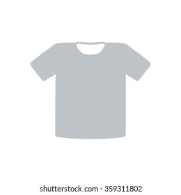 T-shirt sign icon. Clothes symbol. Flat design style.