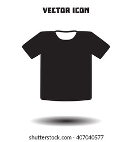T-shirt sign icon. Clothes symbol. Flat design style.