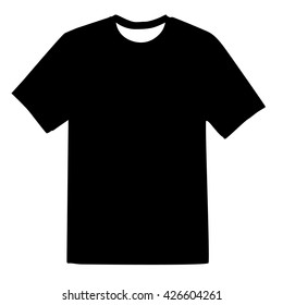 t-shirt silhouette on white background