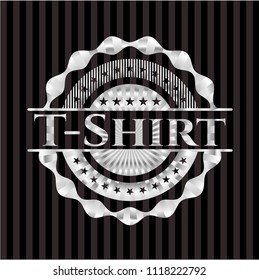 T-Shirt silver badge or emblem