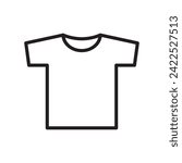 t-shirt simple icon, vector illustration 