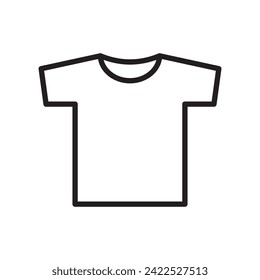 t-shirt simple icon, vector illustration 