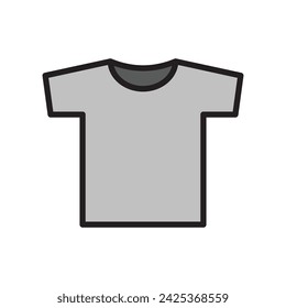 t-shirt simple icon, vector illustration 