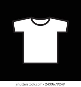 t-shirt simple icon, vector illustration 