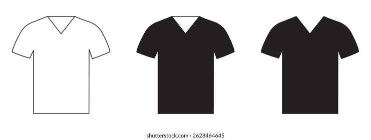 t-shirt simple icon, vector illustration, icon shirt. isolated t-shirt icon with a white background. vector illustration eps 10