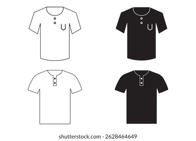 ícone simples de t-shirt, ilustração vetorial, ícone da camisa. ícone isolado de t-shirt com um fundo branco. ilustração vetorial eps 10