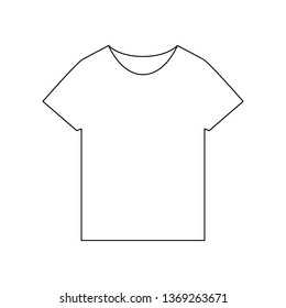 T-shirt simple. Silhouette.