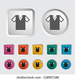 T-shirt single icon. Vector illustration.