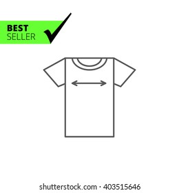 T-shirt Size Icon